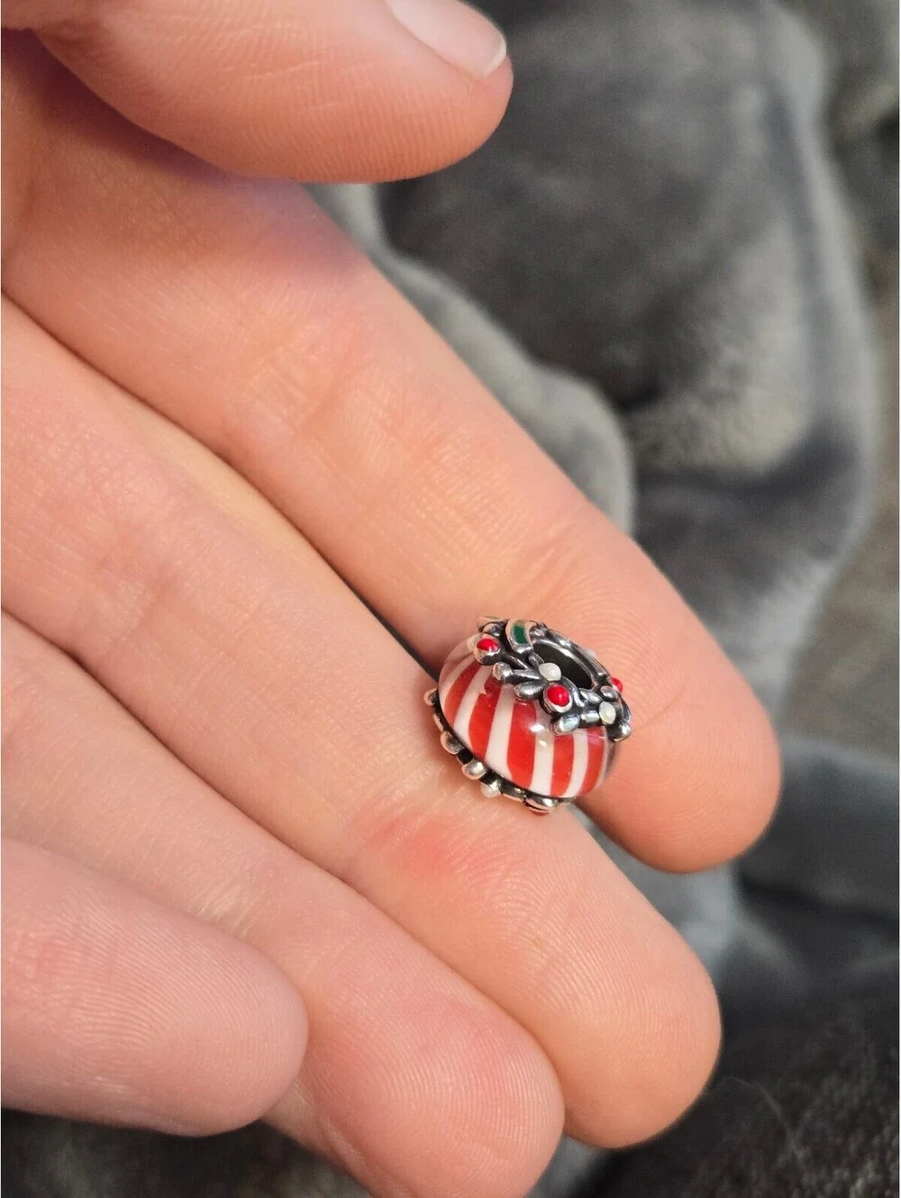 Pandora charm s925 ale christmas glass bead